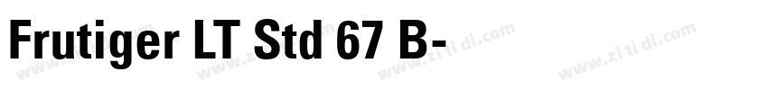 Frutiger LT Std 67 B字体转换